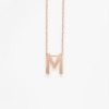 Collier Vanrycke ABÉCÉDAIRE "M" Or rose 18k