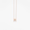 Collier Vanrycke ABÉCÉDAIRE "M" Or rose 18k