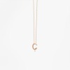 Collier Vanrycke ABÉCÉDAIRE "C" Or rose 18k et diamant