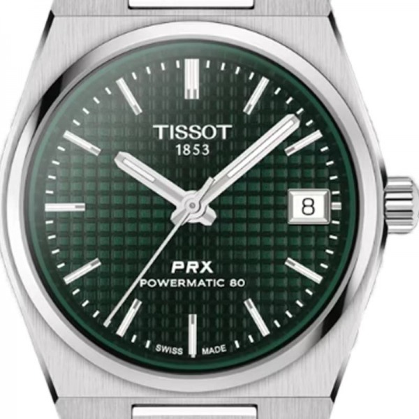 Montre Tissot PRX 35mm Cadran Vert Bracelet Acier