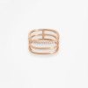 BAGUE Vanrycke CHARLIE triple Or rose 18k et diamants
