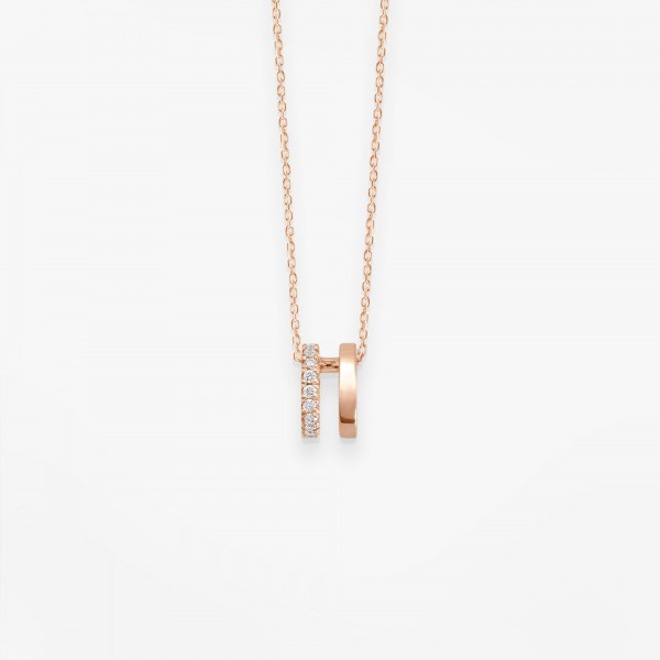 COLLIER Vanrycke CHARLIE Or rose 18k et diamants