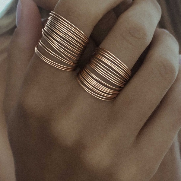 BAGUE Vanrycke MARGHERITA Or rose 18k