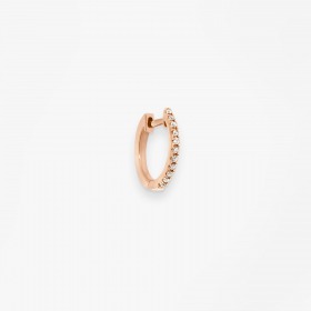 CRÉOLE Vanrycke OFFICIEL Or rose 18k et diamants modèle S - 12mm