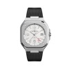 Montre BELL & ROSS BR 05 GMT WHITE Bracelet Caoutchouc