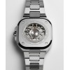 Montre BELL & ROSS BR 05 GMT WHITE Bracelet Caoutchouc