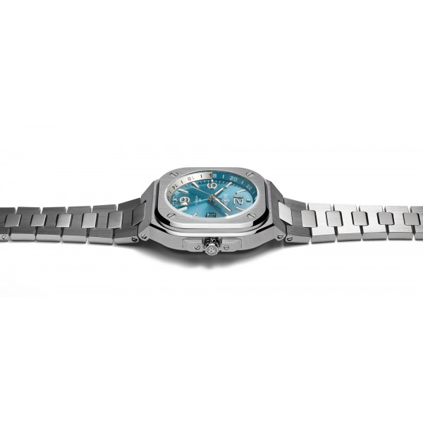 Montre BELL & ROSS BR 05 GMT SKY BLUE Bracelet Acier