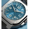 Montre BELL & ROSS BR 05 GMT SKY BLUE Bracelet Acier