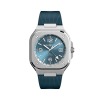 Montre BELL & ROSS BR 05 GMT SKY BLUE Bracelet Caoutchouc