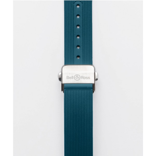 Montre BELL & ROSS BR 05 GMT SKY BLUE Bracelet Caoutchouc