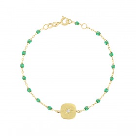 Bracelet gigi CLOZEAU Miss Gigi diamant, or rose, 17 cm