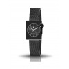 Montre LIP Femme MACH 2000 mini square 30 mm Cadran Noir Bracelet Milanais