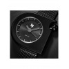 Montre LIP Femme MACH 2000 Mini Moon Cadran Noir Bracelet Milanais