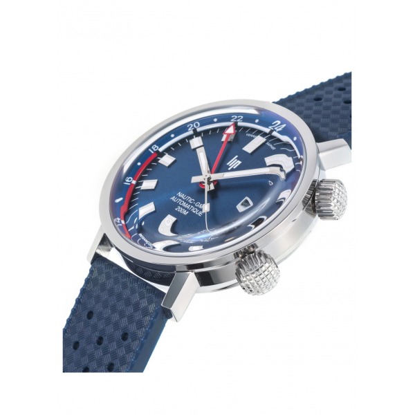 Montre LIP Homme Grande Nautic Ski GMT Cadran Bleu