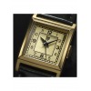 Montre LIP C18 Cadran Doré Bracelet Cuir Noir