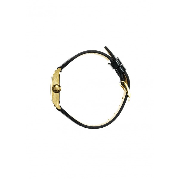 Montre LIP C18 Cadran Doré Bracelet Cuir Noir