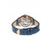 Montre LIP Femme Himalaya 33mm Cadran Blanc Bracelet cuir lisse Bleu