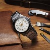 Montre Seiko Presage 60's Cadran Blanc Bracelet Acier