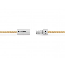 Bracelet Le Gramme câble le 8g en argent 925 & or jaune 750 Brossé Lisse
