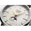 Montre Longines Flagship Heritage Auto Cadran Argenté Bracelet Cuir Brun