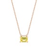 Collier Ginette NY Mini Cocktail Lemon Quartz Chaîne Or Rose