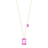 Collier Ginette NY Duo Cocktail Topaze Rose Chaîne Or Rose
