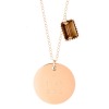 Collier Ginette NY Jumbo Braille Necklace Chaîne Or Rose