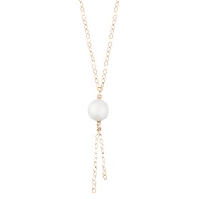 Collier Ginette NY Perle Unique Fusion Chaîne Or Rose