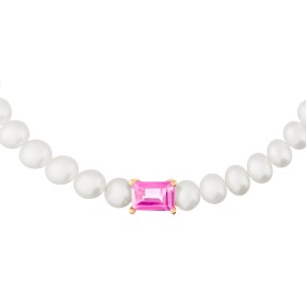 Bracelet Ginette NY Mini Cocktail Perles & Topaze Rose Or Rose