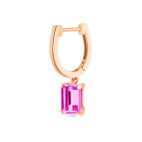 Boucles d'Oreilles Ginette NY Cocktail Topaze Rose Or Rose