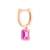 Boucles d'Oreilles Ginette NY Cocktail Topaze Rose Or Rose