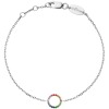 Bracelet Redline Mini Aura Rainbow Saphirs Chaîne Or Blanc