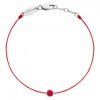 Bracelet Redline Pure Rubis Or Blanc Fil Rouge