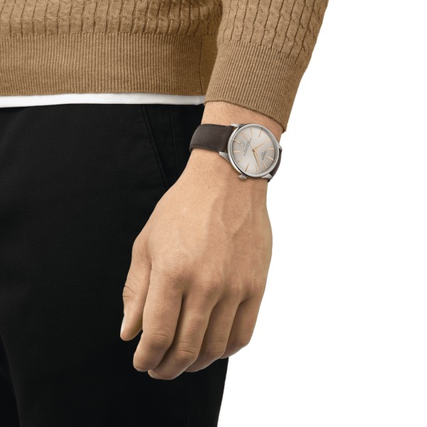 Montre Tissot Chemin des Tourelles Powermatic 80 Bracelet Cuir Vert