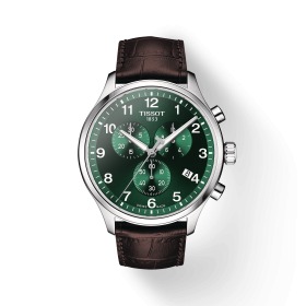 Montre Tissot Chrono XL Classic Bracelet Cuir Cadran vert