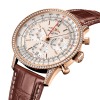 Montre Breitling Navitimer B01 Chronograph 41 Or Rouge Bracelet Cuir