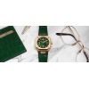 Montre BELL & ROSS BR05 Green Gold Bracelet Cuir 40MM