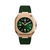 Montre BELL & ROSS BR05 Green Gold Bracelet Cuir 40MM