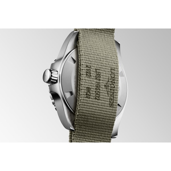 Montre Longines HydroConquest GMT Auto Cadran Vert Bracelet Textile 41mm
