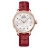 Montre Mido Rainflower 8 Rubis Bracelet Cuir Rouge