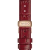 Montre Mido Rainflower 8 Rubis Bracelet Cuir Rouge