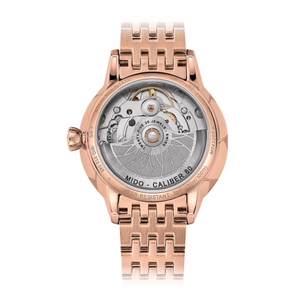 Montre Mido Rainflower 8 Diamants PVD Or Rose