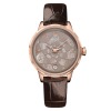 Montre Mido Rainflower PVD Or Rose Bracelet Cuir Brun