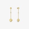 Boucles d'Oreilles Arthus Bertrand Enlacé Pendantes Or Jaune