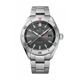 Montre Alpina Alpiner 4 Automatic Cadran Gris Bracelet Acier