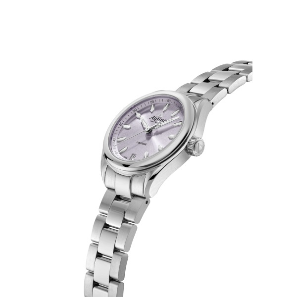 Montre Alpina Comtesse Quartz Blooming Purple Bracelet Acier