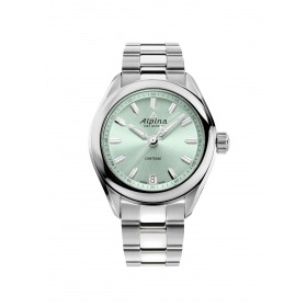Montre Alpina Comtesse Quartz Fresh Green Bracelet Acier