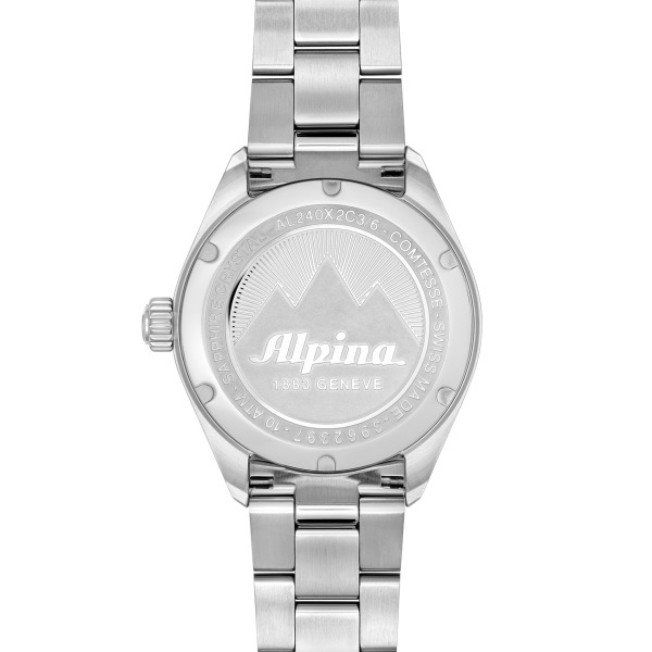 Montre Alpina Comtesse Quartz Fresh Green Bracelet Acier