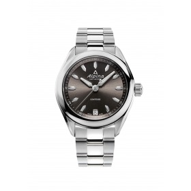 Montre Alpina Comtesse Quartz Light Brown Bracelet Acier
