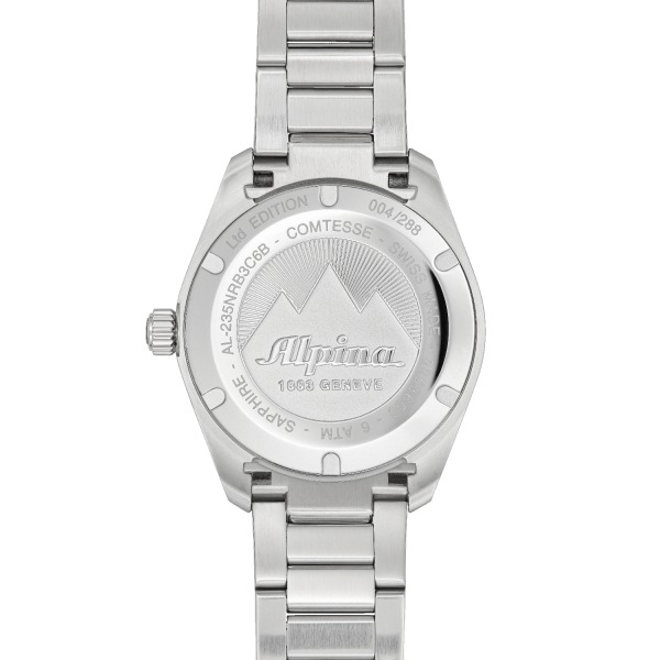 Montre Alpina Comtesse Sport Quartz Rainbow Bracelet Acier